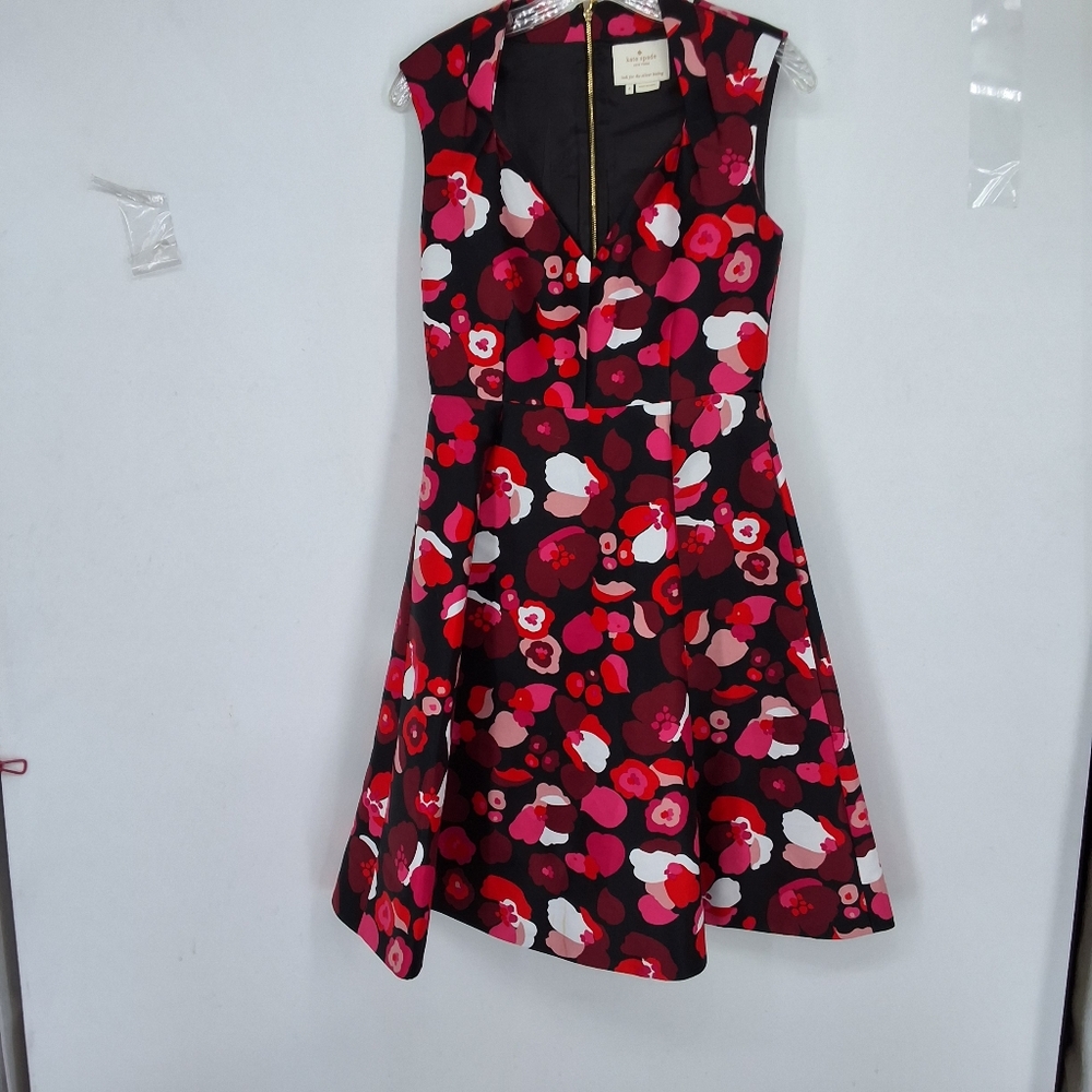 Kate Spade SZ 4 Floral Sleeveless Dress